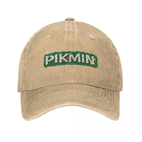 Pikmin Logo Baseball Caps Vintage Distressed Denim