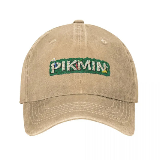 Pikmin Logo Baseball Caps Vintage Distressed Denim