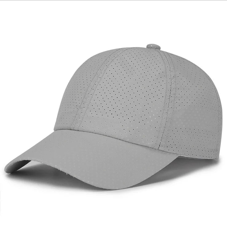 New Summer Men Women Snapback Quick Dry Mesh Baseball Cap Sun