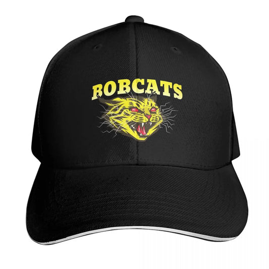 Bobcats Sports Team Badge Art Logo Cap Fashion Casual Baseball Caps