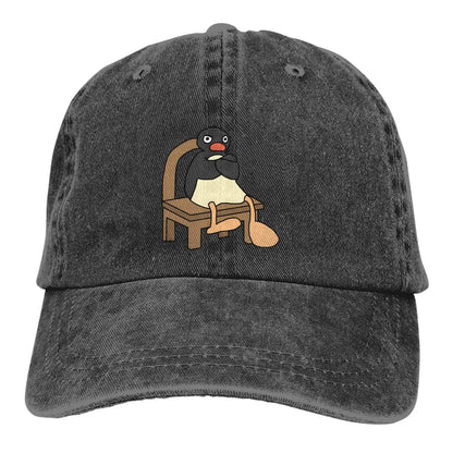 Pure Color Dad Hats Angry Pingu Women's Hat Sun Visor Baseball Caps Noot Pingu Pinga Penguin
