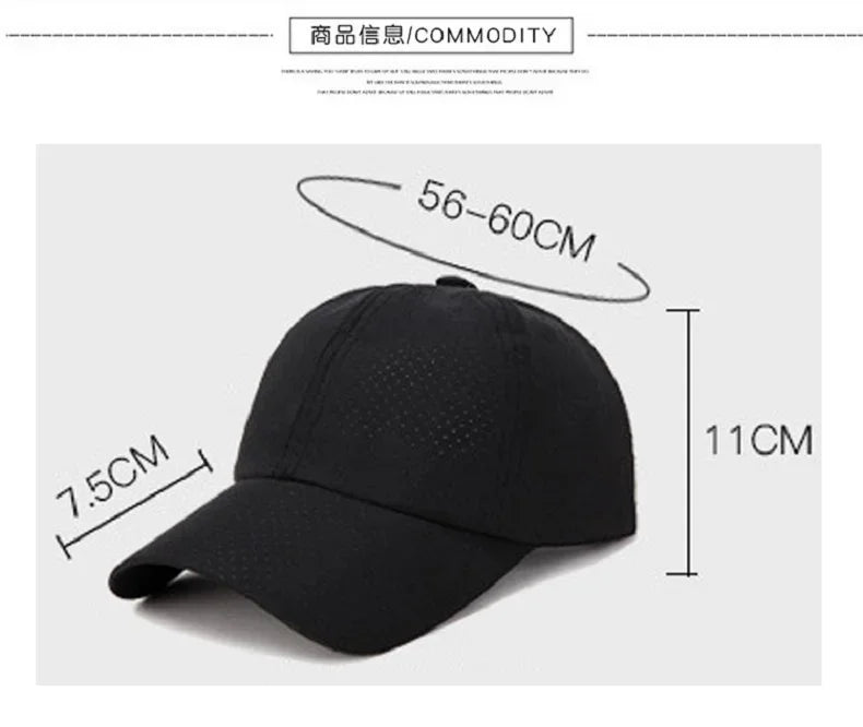 Summer Outdoor Sport Baseball Caps For Women And Men
