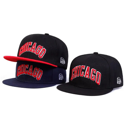 Unisex CHICAGO Embroidery Hip-hop Hats Snapback Caps Baseball Caps Sunscreen Hat
