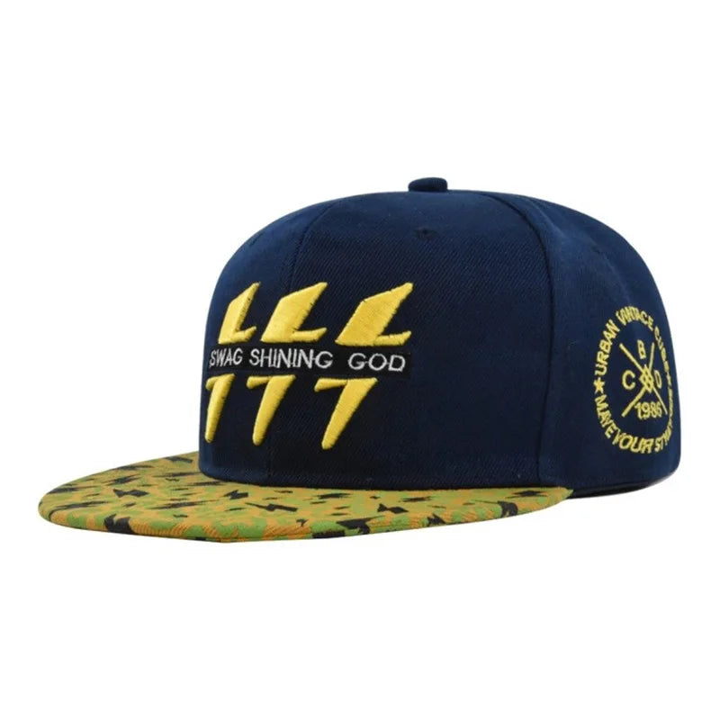 Lightning Flat Brim Baseball Cap
