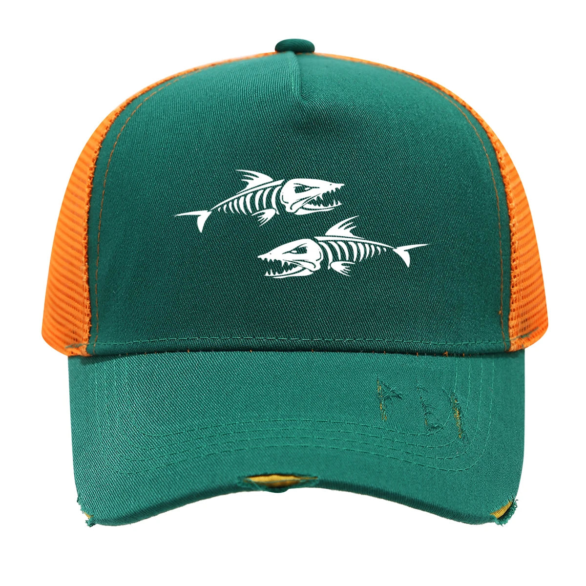 'Fishing' Pattern Print Design Baseball Cap