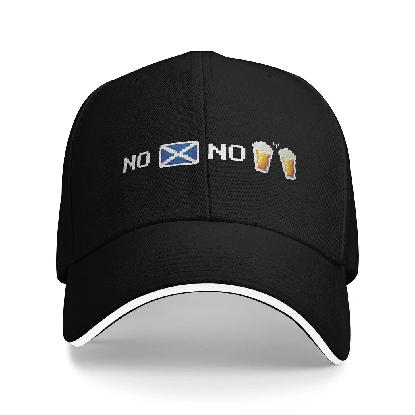 No Scotland No Party Beer Pixel Art Sandwich Cap Hip-Hop Baseball Caps