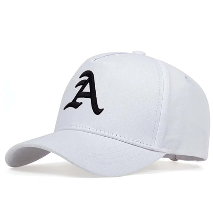 Unisex A Letter Embroidery Baseball Caps Sunscreen Hat