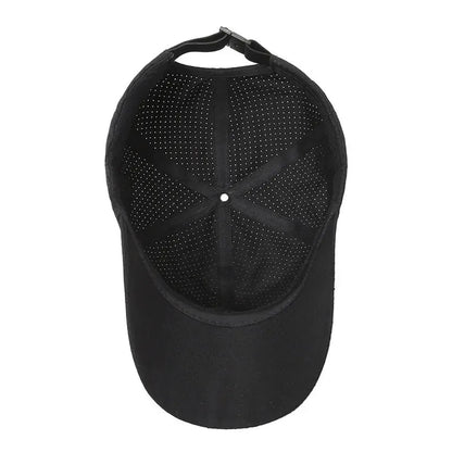 Summer Small Leather Label Quick dry Baseball Cap