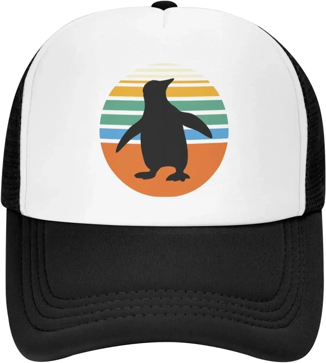 New Vintage Penguin Mesh Baseball Cap