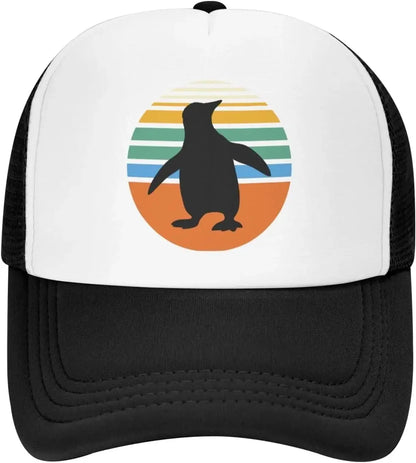 New Vintage Penguin Mesh Baseball Cap