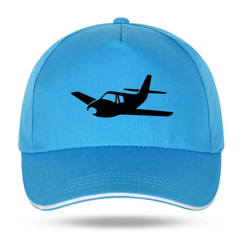 New Men Women Fashion Airplane Pilot Wings Funny Print Baseball Caps