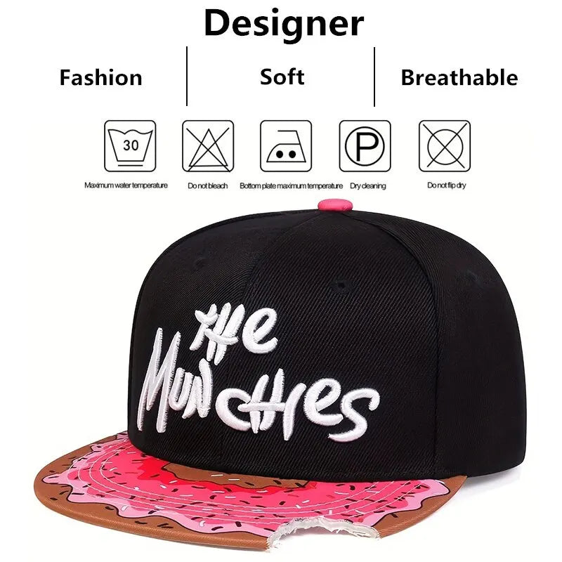 Unisex Letter Embroidery Watermelon Printing Hip-hop Hats Snapback Cap Baseball Caps Sunscreen Hat