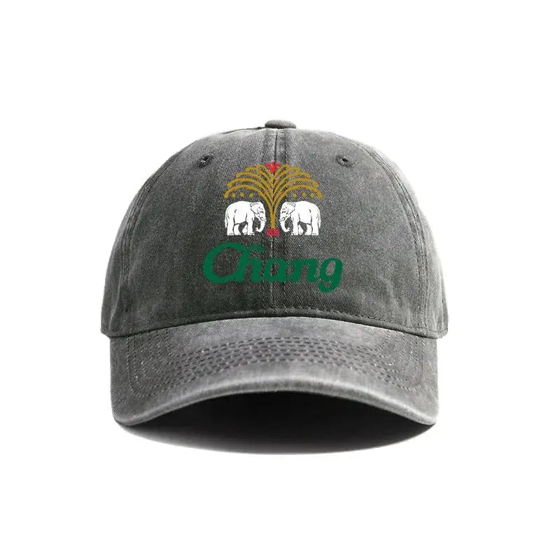 Chang Beer Baseball Cap Distressed Hats Chang Beer Thai Drink Hat Fashion