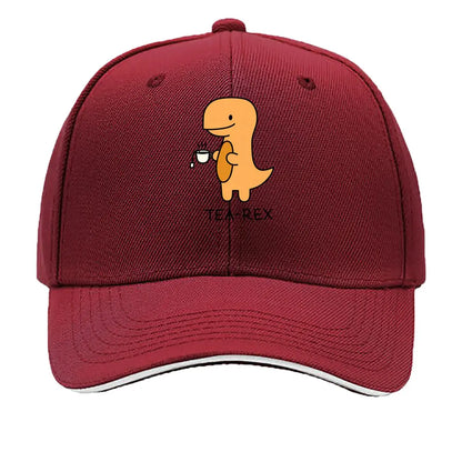 Tea Rex Dinosaur Tea Time Baseball Cap