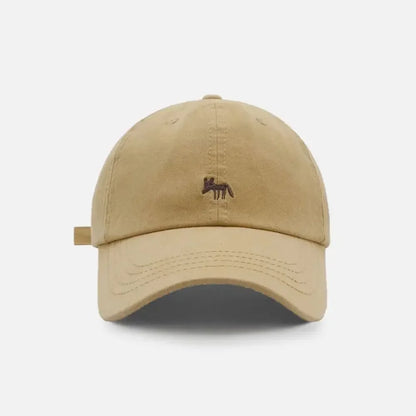 Retro Embroidered Embroidery Baseball Cap Animals Peaked Cap Canvas Baseball Hat