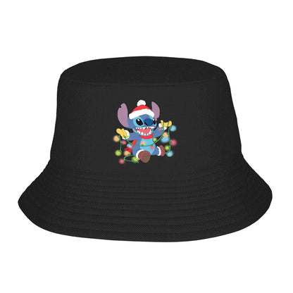 Spring Picnic Headwear Lilo & Stitch Bucket Hat Casual Men Sun Hat Nerdy Stitch Ispoti