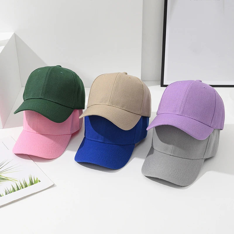 Candy Color Cute Baseball Caps For Children Kids