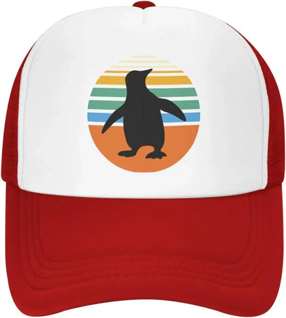 New Vintage Penguin Mesh Baseball Cap