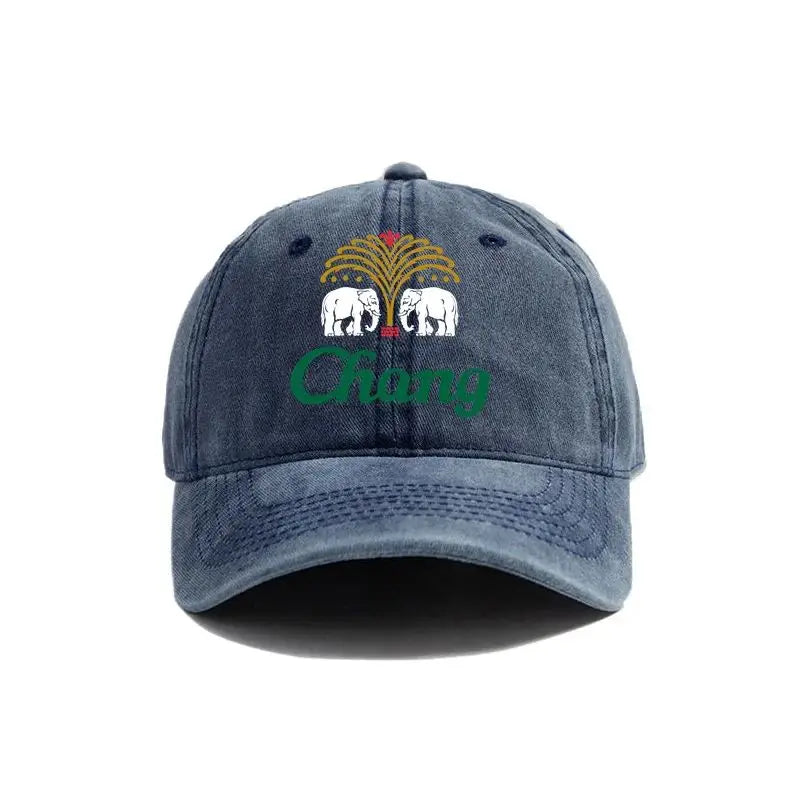 Chang Beer Baseball Cap Distressed Hats Chang Beer Thai Drink Hat Fashion