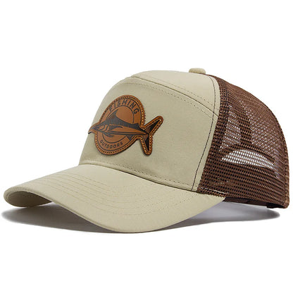 Shark Patch Seven-Panel Trucker Baseball Cap
