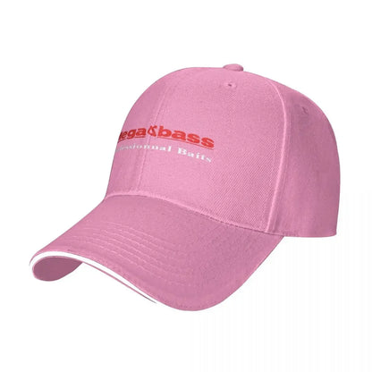 Red Mega Bass Hiking Baseball Caps