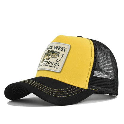Man Hat High Quality Fishing Cartoon Baseball Cap