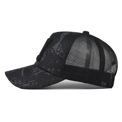 New Mesh Baseball Caps For Men Casual Embroidered Snap Back Mens Caps