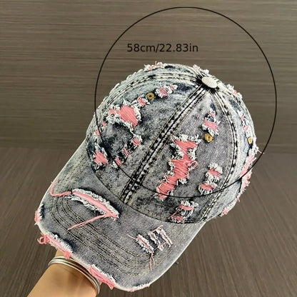 Fashion Retro Washed Denim Baseball Cap