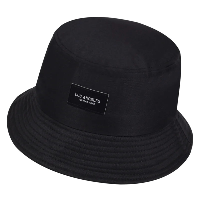 Los Angeles Bucket Hat Letter Embroidered Hip Hop Panama Hats For Men Women