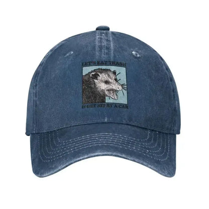 Let's Eat Trash Get Hit By A Car Baseball Cap Hip Hop Women Men