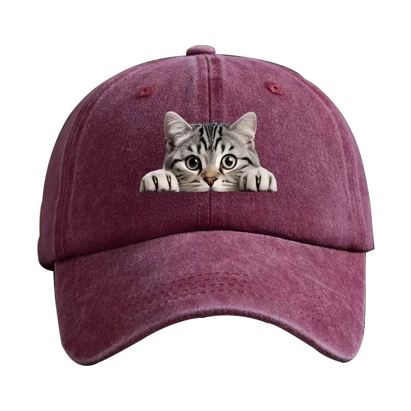 Fashion Washed Cotton Denim Baseball Caps Men Women