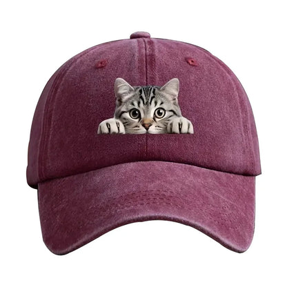 Fashion Washed Cotton Denim Baseball Caps Men Women