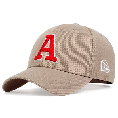Summer Fashion Men Baseball Cap Letter A Embroidery