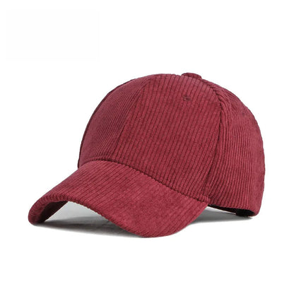 Corduroy Baseball Cap For Women Men New