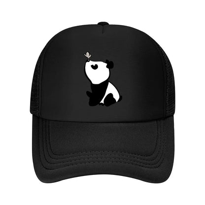 Cute Panda Print with Cute Panda & Heart Baseball Cap