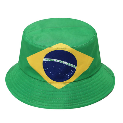 Flag Print Cheer Hat Bucket Hat