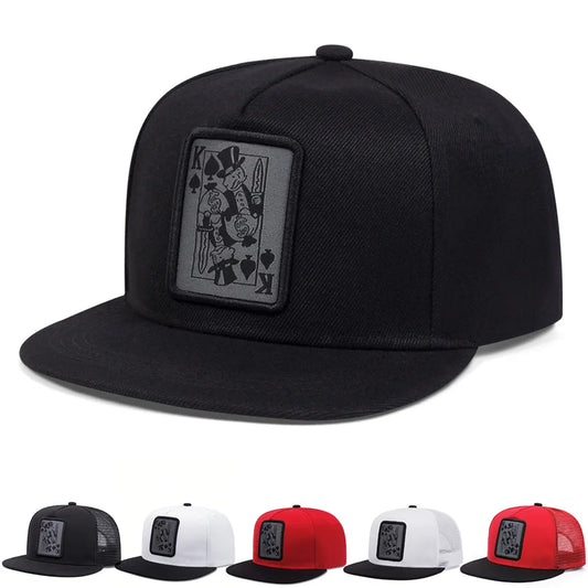 New Baseball Hip Hop Caps For Men Women Snapback Playing Card