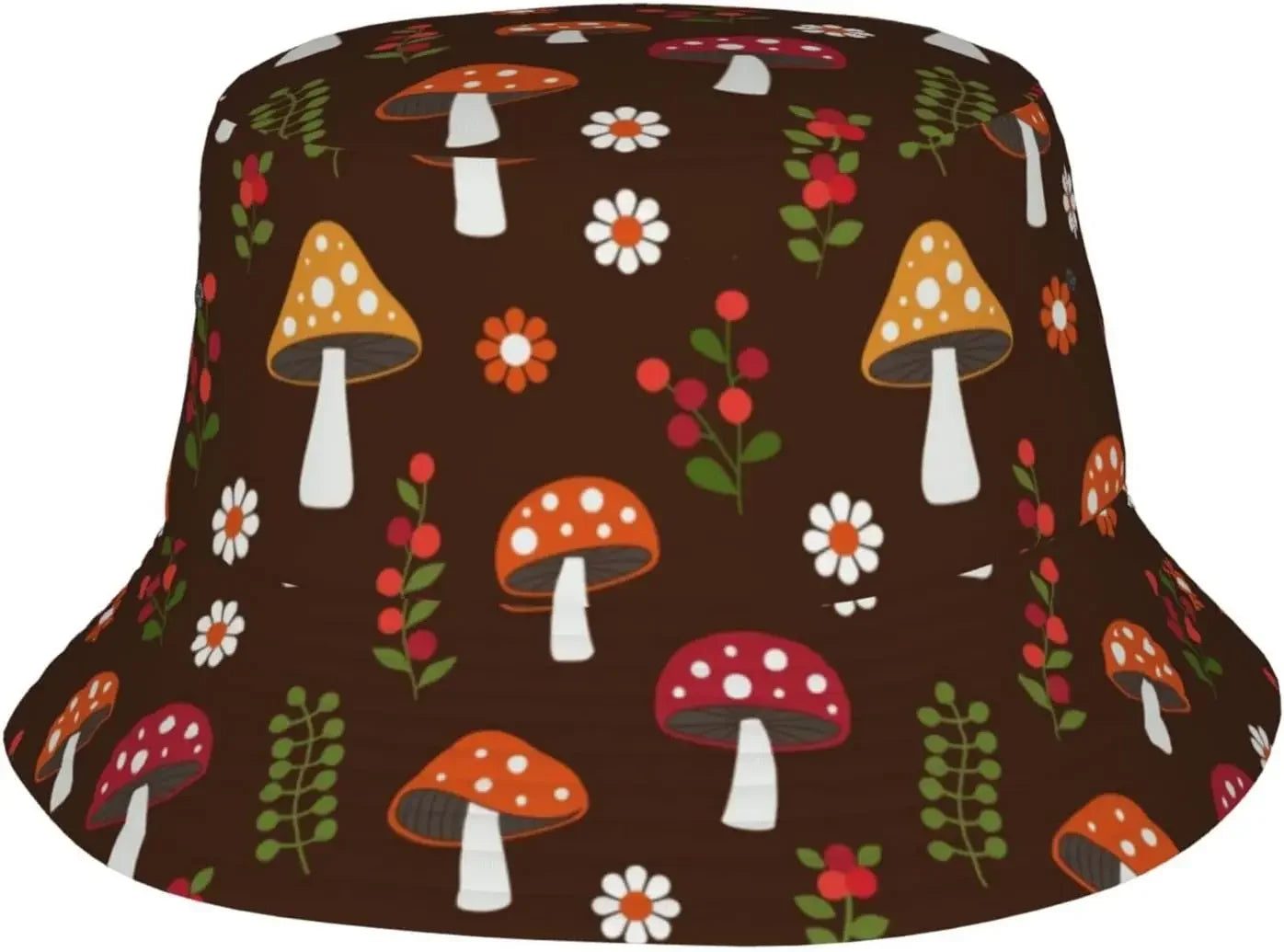 Colorful Mushroom Daisy Aesthetic Gift Mens Bucket Hat