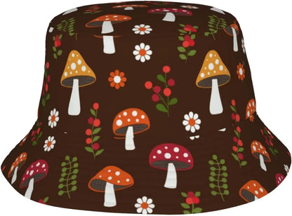 Colorful Mushroom Daisy Aesthetic Gift Mens Bucket Hat