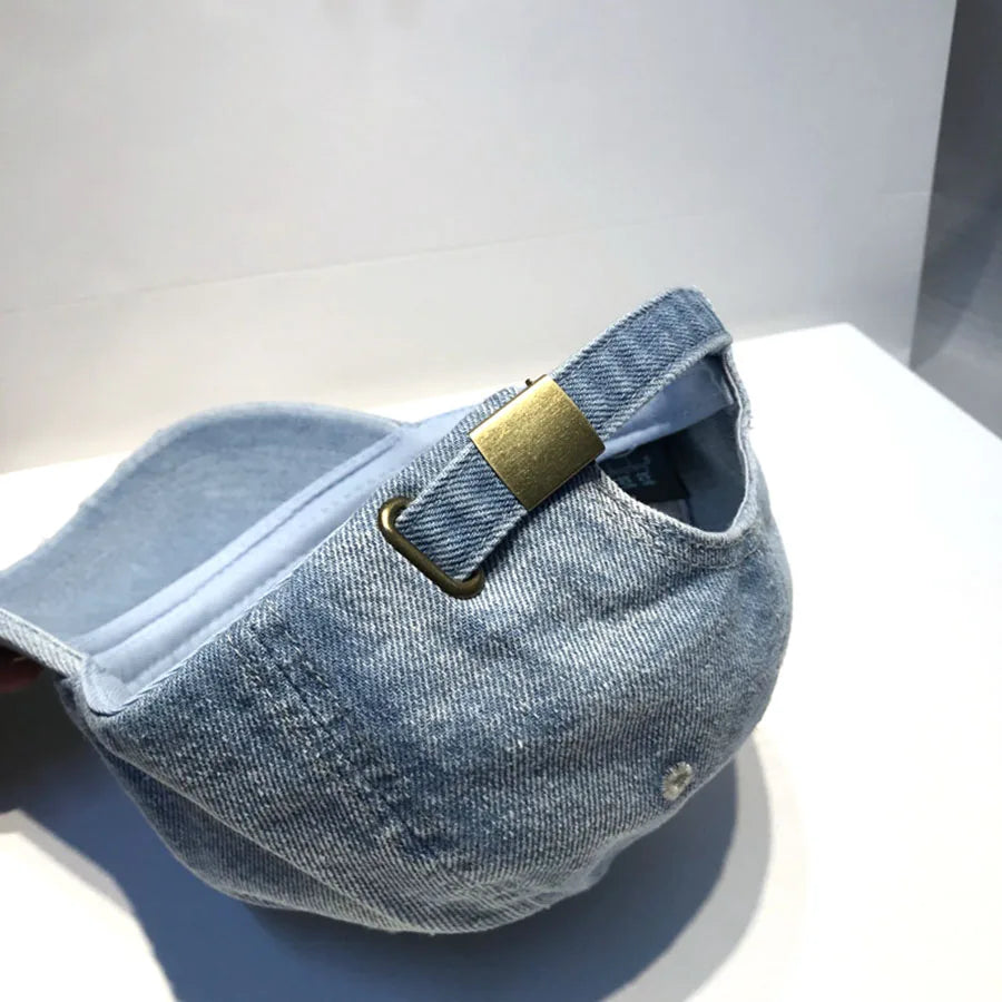 New Unisex Letter Embroidery Washed Cowboy Baseball Caps