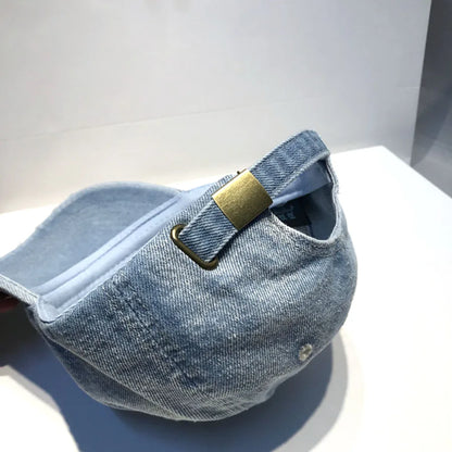 New Unisex Letter Embroidery Washed Cowboy Baseball Caps