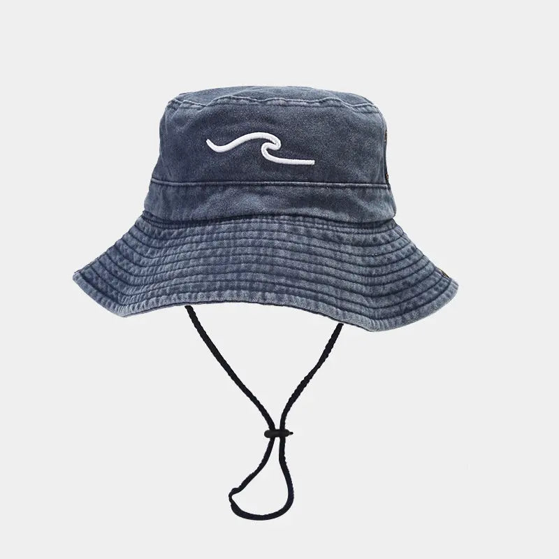2023 Spring Cotton Embroidered Pattern Bucket Hat Fisherman Hat