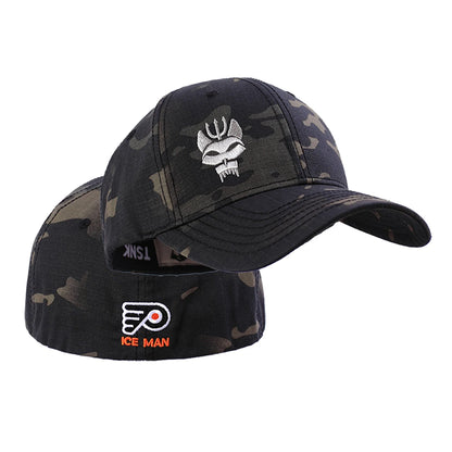 Unisex Forked Wolf Embroidery Snapback Camouflage Baseball Caps