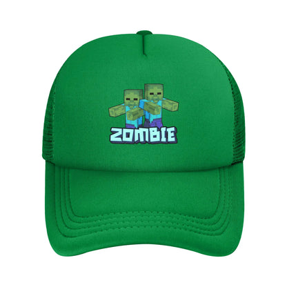 Unisex Creepers mob sticker Trucker Cap Mesh Baseball Cap
