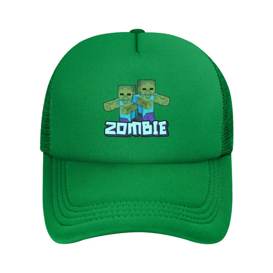 Adult Creepers Zombie Hostile Mob Character Baseball Caps