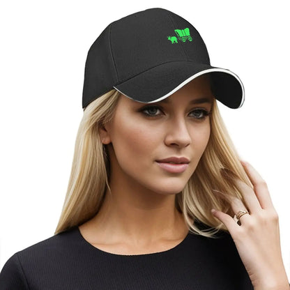 Retro 8 - Bit Pixel Ox Cart Vinyl Sticker Sandwich Baseball Cap