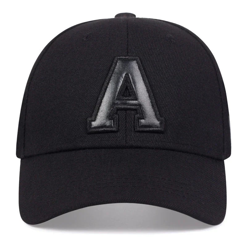 Unisex Letter Leather Label Embroidery Baseball Caps