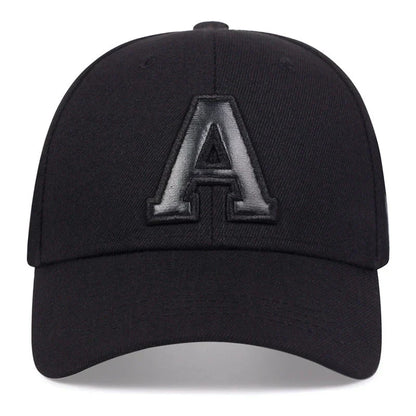 Unisex Letter Leather Label Embroidery Baseball Caps
