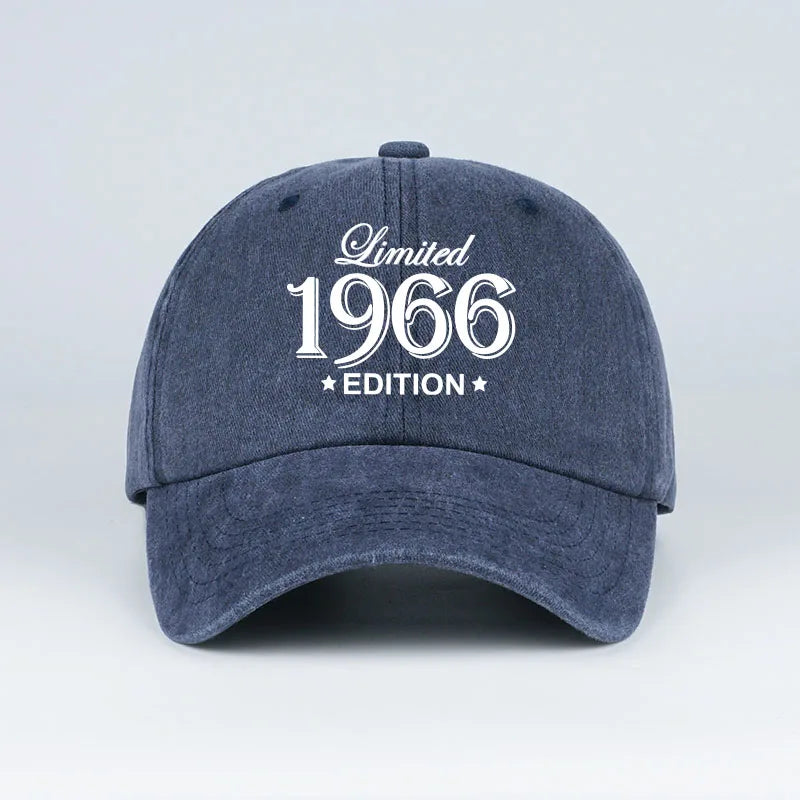 "Limited 1966 Edition" Print Washed Baseball Cap
