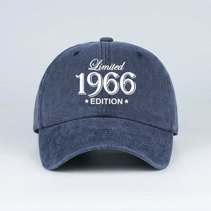 "Limited 1966 Edition" Print Washed Baseball Cap